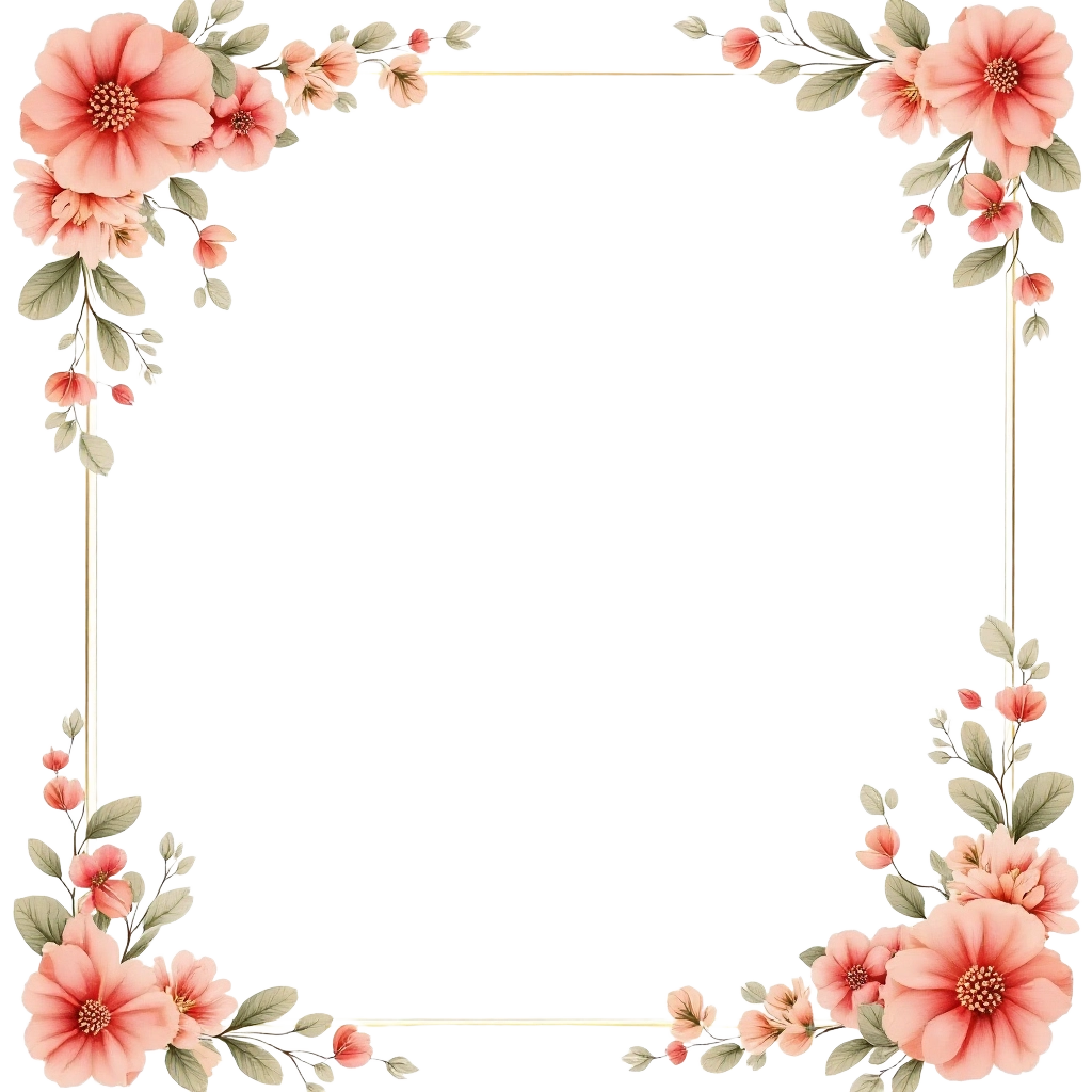 Elegant Floral Frame